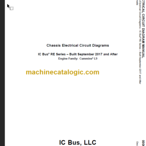 NAVISTAR IC BUS RE SERIES CIRCUIT DIAGRAMS