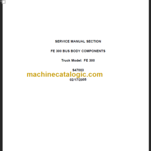 NAVISTAR FE 300 BUS SERVICE MANUAL