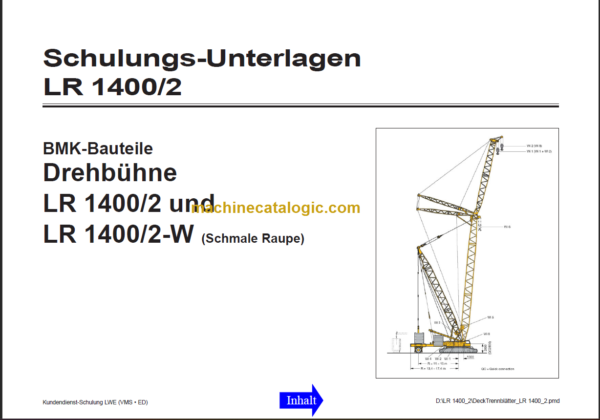 LIEBHERR LR 1400-2 DREHBUHNE