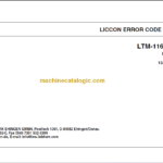 LIEBHERR LTM1160 5.1 LICCON ERROR CODE