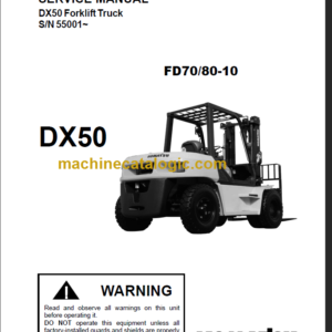 KOMATSU DX50 SERVICE MANUAL