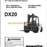 KOMATSU FD50 FD60 FD70 FD80-8 SHOP MANUAL