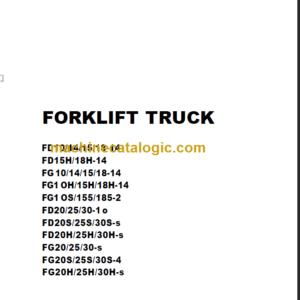 KOMATSU FG1 OH 155 185-2 OPERATION MANUAL