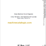 NAVISTAR IC BUS RE SERIES BODY CIRCUIT DIAGRAMS