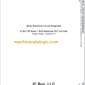 NAVISTAR IC BUS RE SERIES BODY CIRCUIT DIAGRAMS