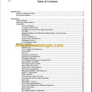 NAVISTAR FE 300 BUS SERVICE MANUAL