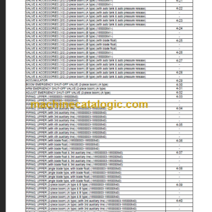 TAKEUCHI TB285 Hydraulic Excavator Parts Manual