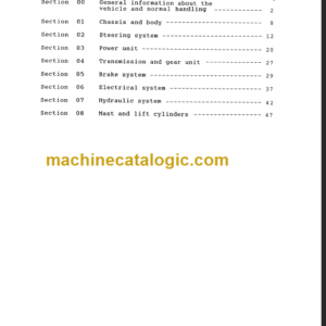 KOMATSU FB16-1E 18-1E SHOP MANUAL