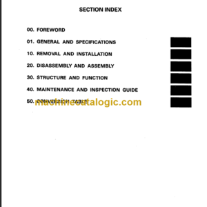 KOMATSU FD50 60 70 SHOP MANUAL