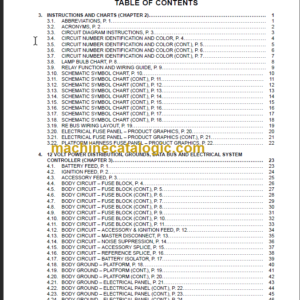 NAVISTAR IC BUS RE SERIES BODY CIRCUIT DIAGRAMS