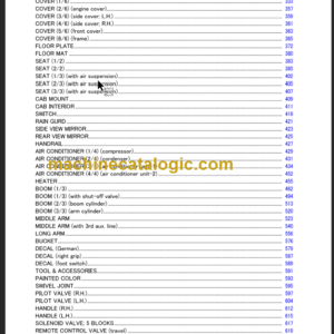 TAKEUCHI TB2150 Compact Excavator Parts Manual