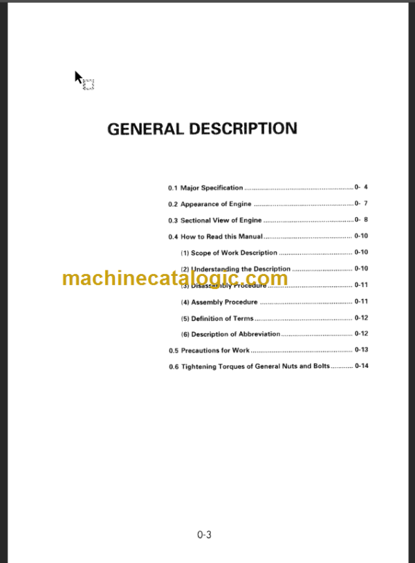 KOMATSU 4D92E 4D94E 4D98E SHOP MANUAL