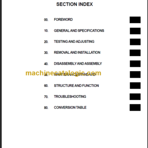 KOMATSU FD100 115-6 SHOP MANUAL