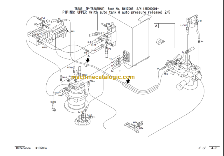 TAKEUCHI TB285 Hydraulic Excavator Parts Manual