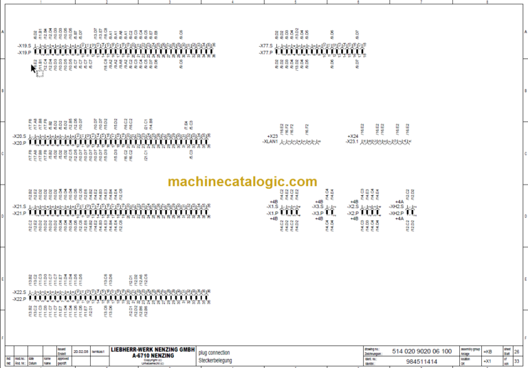 LIEBHERR HS845 HD TECHNICAL INFORMATION