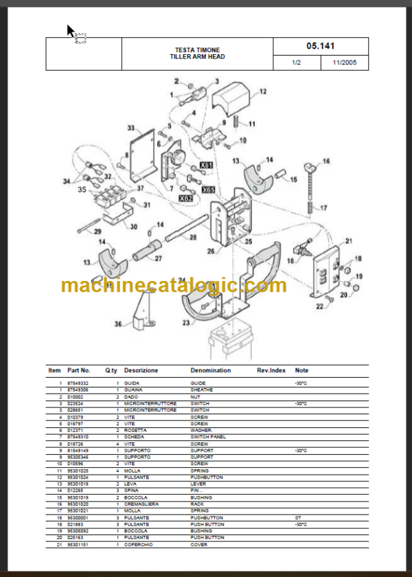 KOMATSU MWQ20-2R MWQ20S-2R PARTS CATALOGUE