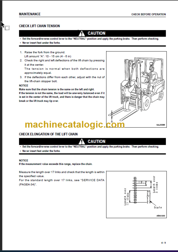 KOMATSU FB30-11 OPERATION MANUAL