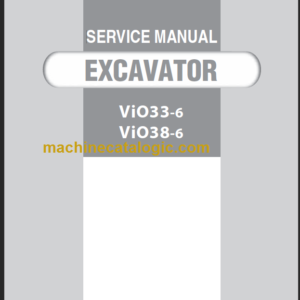 YANMAR VIO33-6-VIO38-6 SERVICE MANUAL