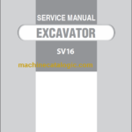 YANMAR SV16 SERVICE MANUAL