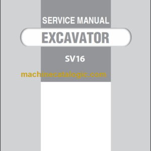 YANMAR SV16 SERVICE MANUAL