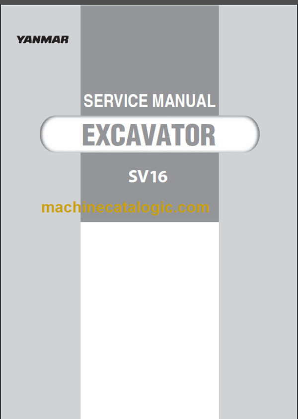 YANMAR SV16 SERVICE MANUAL