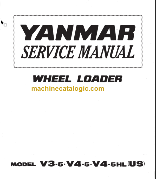 YANMAR V3-5 V4-5 SERVICE MANUAL