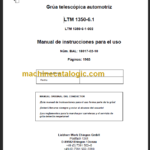 LIEBHERR LTM-1350-6-1 Manual de instrucciones para el uso SP