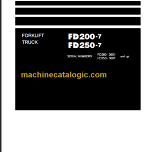 KOMATSU FD200-7 SHOP MANUAL