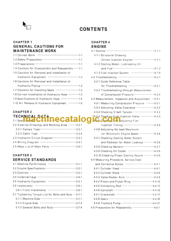 YANMAR V3-5 V4-5 SERVICE MANUAL