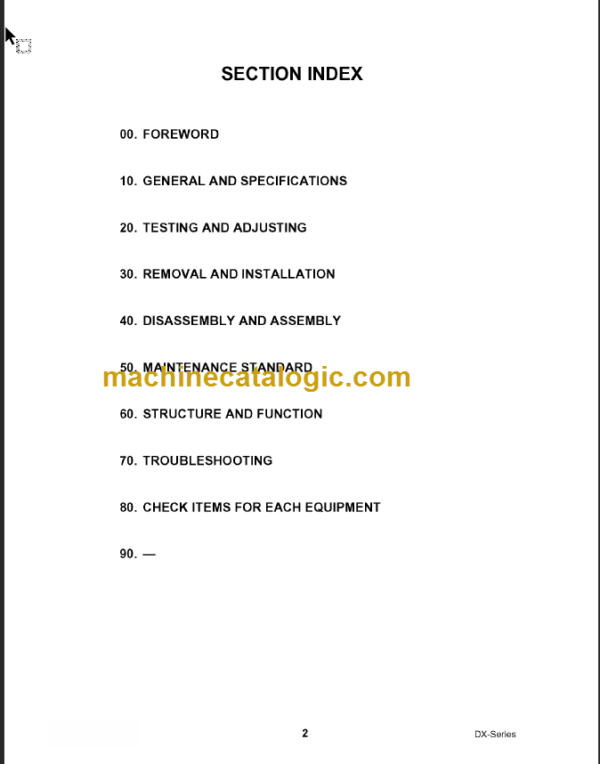 KOMATSU FG50 FG60 FG70-7 SHOP MANUAL