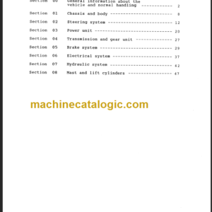 KOMATSU FB20-1E SHOP MANUAL