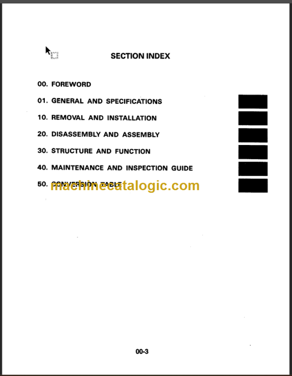 KOMATSU FG50(E) 60(E) 70(E) SHOP MANUAL