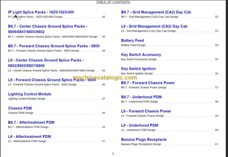 NAVISTAR International MV Series Interactive Schematics