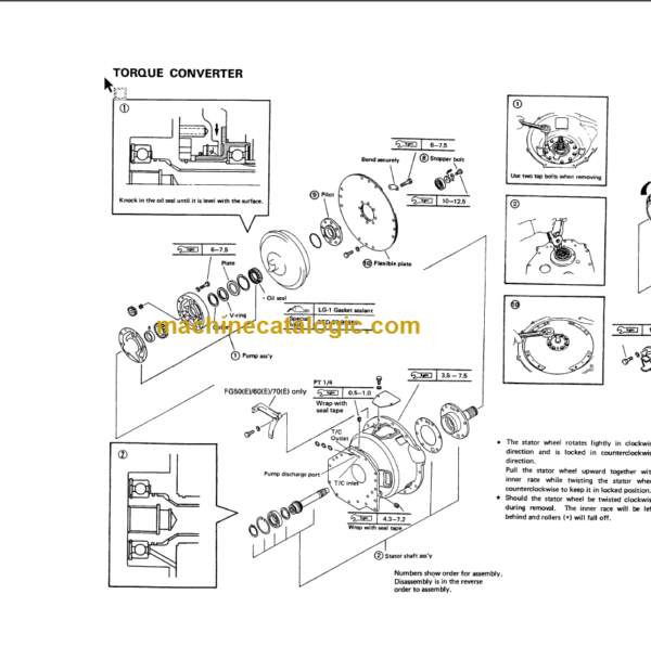 KOMATSU FG50(E) 60(E) 70(E) SHOP MANUAL