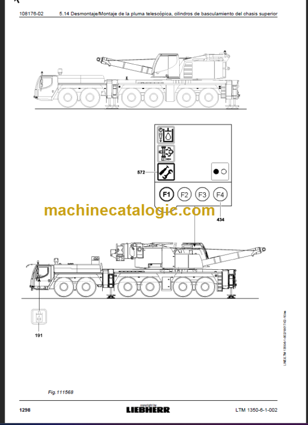 LIEBHERR LTM-1350-6-1 Manual de instrucciones para el uso SP