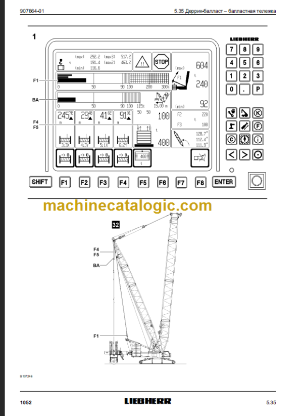 LIEBHERR LR1600-2 OPERATING INSTRUCTIONS