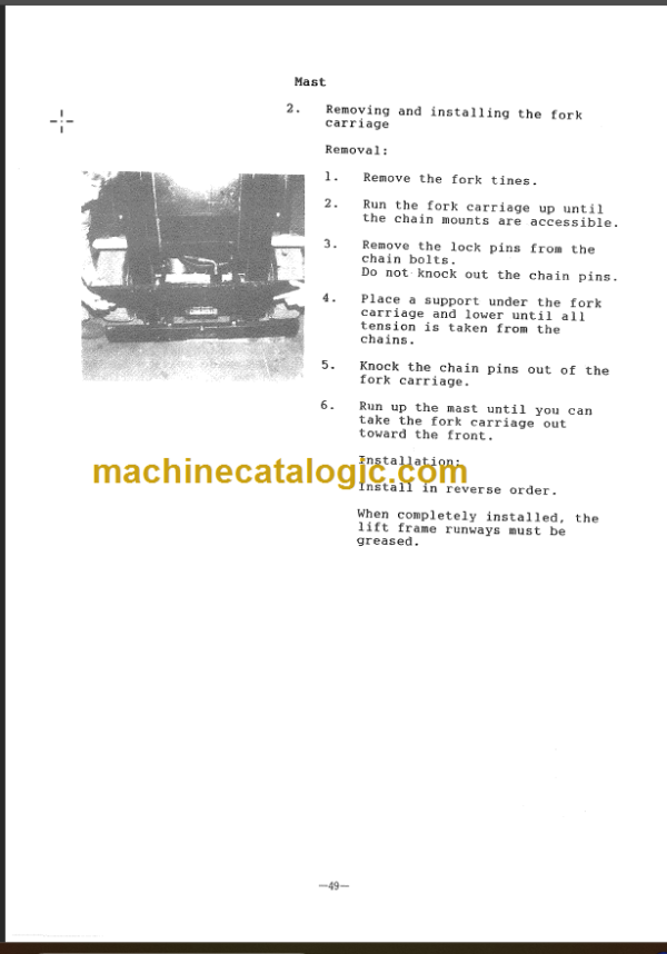 KOMATSU FB20-1E SHOP MANUAL