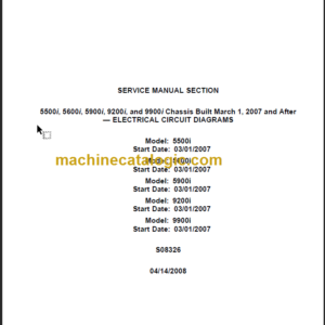 NAVISTAR 5500i-5600i-5900i-9200i-9900i SERVICE MANUAL