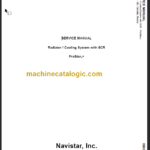 NAVISTAR PROSTAR COOLING WITH SCR SERVICE MANUAL