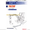 TAKEUCHI TB230 Mini Excavator Parts Manual