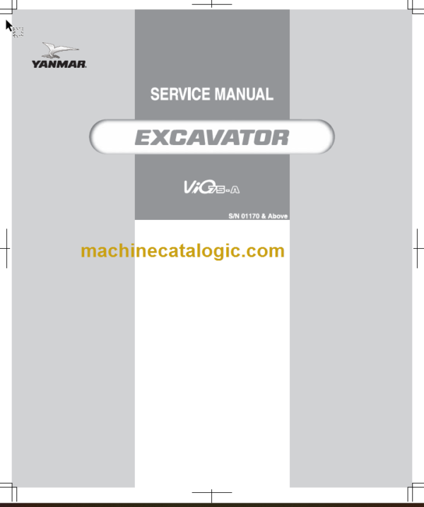 YANMAR VIO75-A SERVICE MANUAL