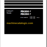 KOMATSU FD250-7 SHOP MANUAL