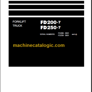 KOMATSU FD250-7 SHOP MANUAL