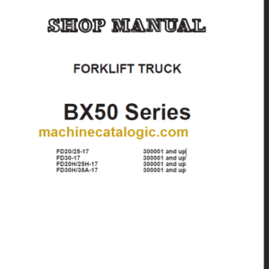 KOMATSU FD20 25-17 SHOP MANUAL