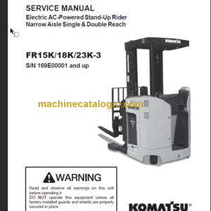 KOMATSU FG50 FG60 FG70-7 SHOP MANUAL