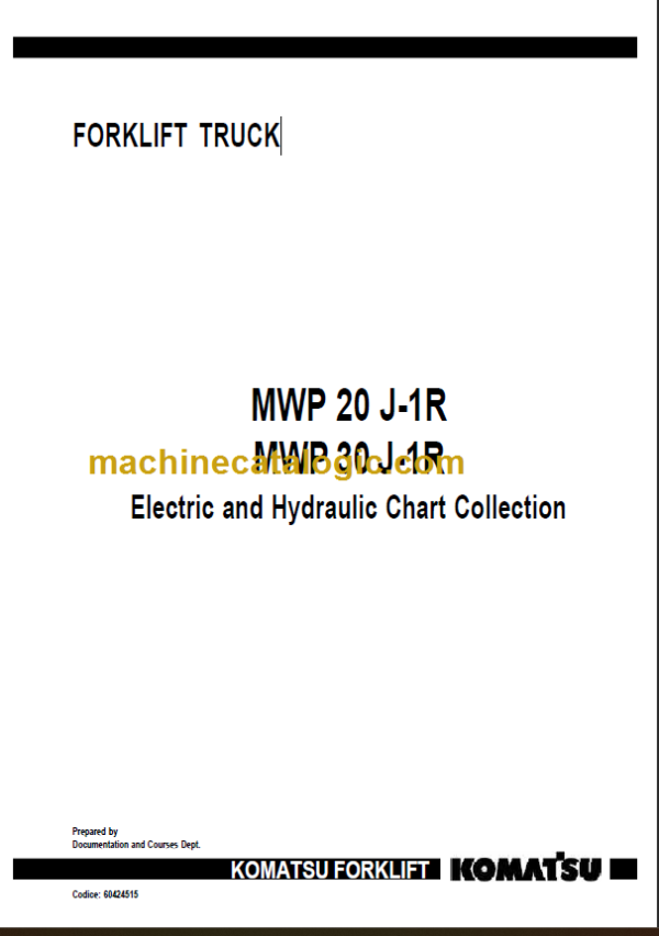 KOMATSU MWP20 30 J-1R ELECTRIC COLELCTION