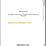 NAVISTAR CV Technician Service Diagnostic Manual