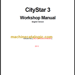 JAC MOTORS CITYSTAR 3 WORKSHOP MANUAL