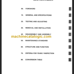 KOMATSU FD150 180 200 200Z-6 250Z-6 SHOP MANUAL