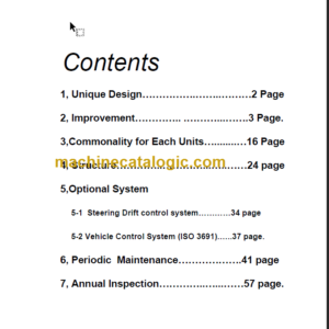 KOMATSU FD20(H) 25(H) 30(H) 35A-16 SHOP MANUAL